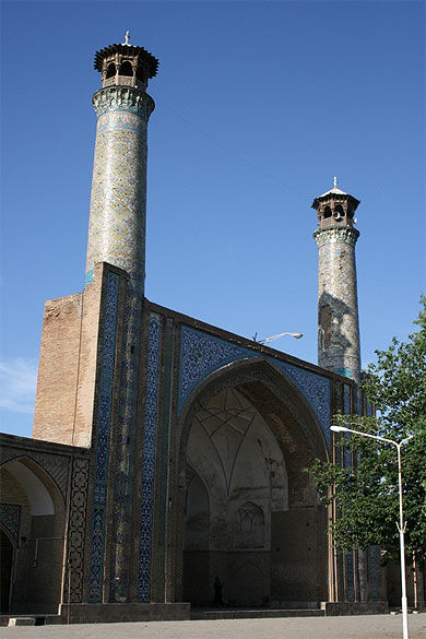 Belle mosquée à Qazvin