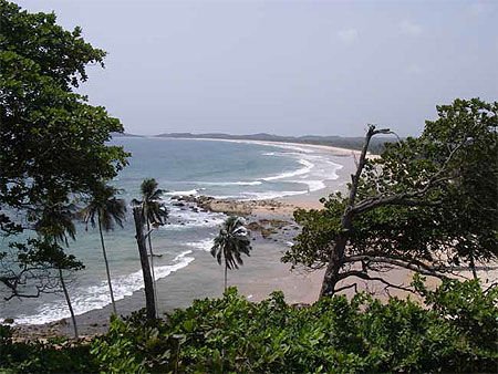 La pointe sud du Ghana