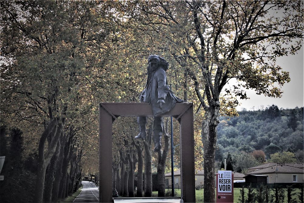 Pierre-Paul Riquet montrant le Canal du Midi