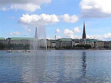 Hambourg lac de l'Alster