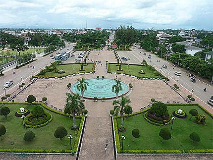 Vientiane, vue du Patuxai