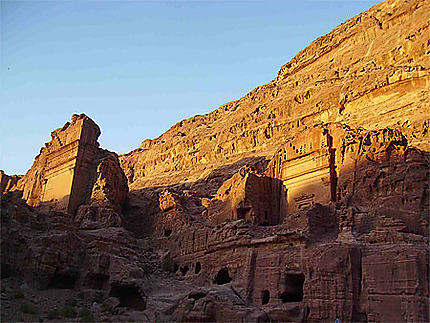 Petra au soleil couchant