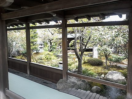 Dans un temple à Kyoto