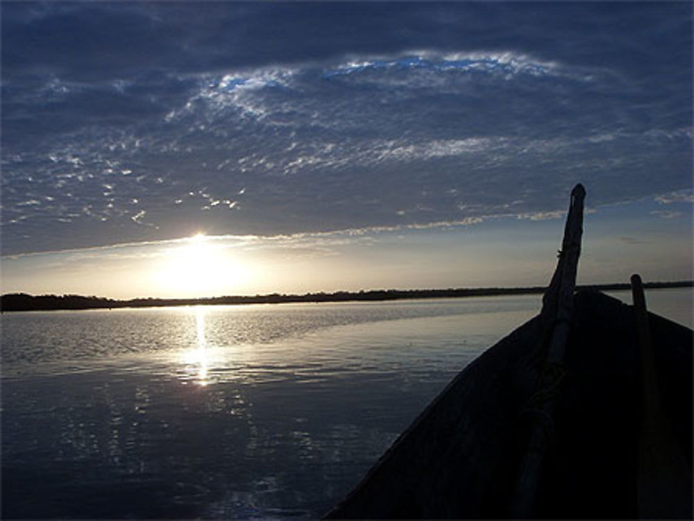 Lever du soleil au Parc des Flamands Roses,  Boca de Camarones