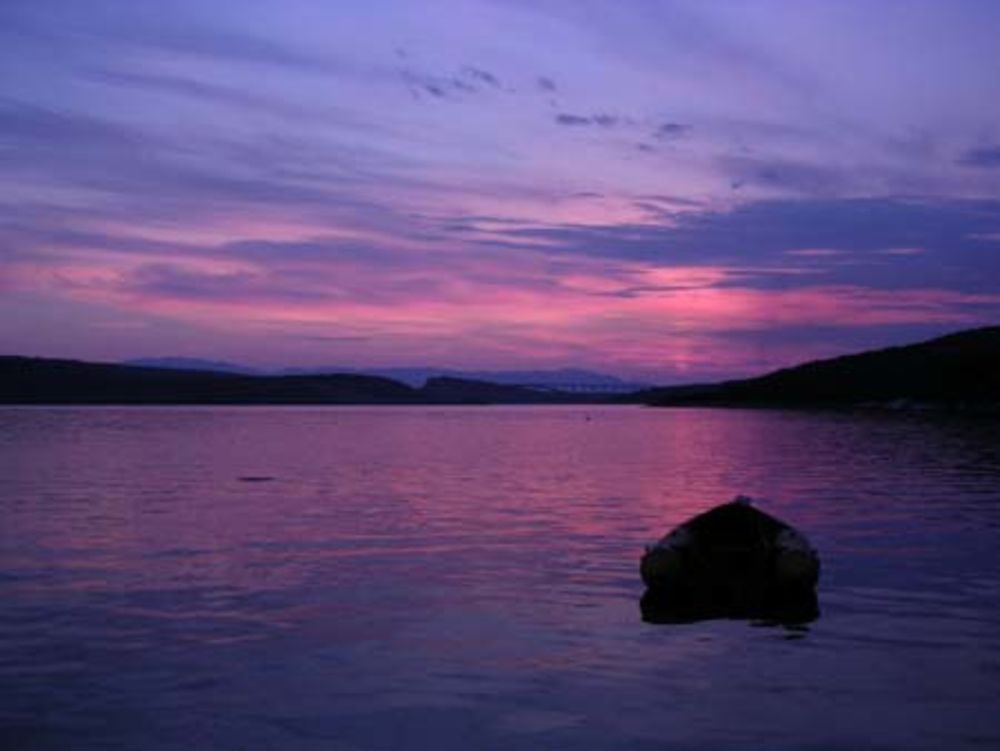 Ciel mauve et rose