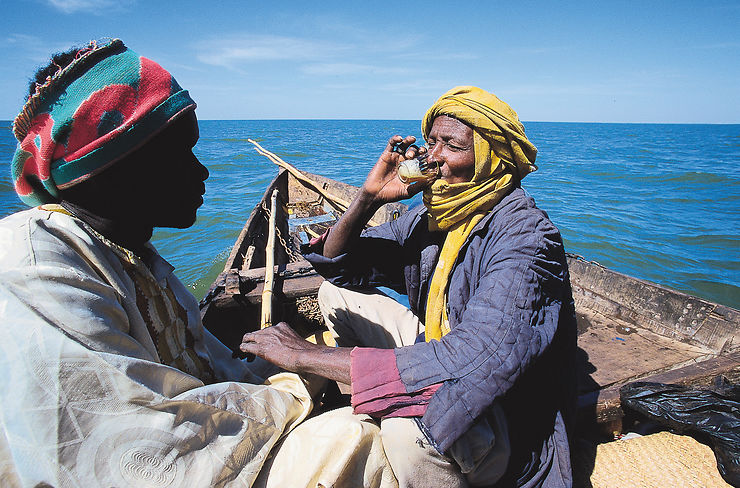 Tea Time sur le lac Débo, Mali