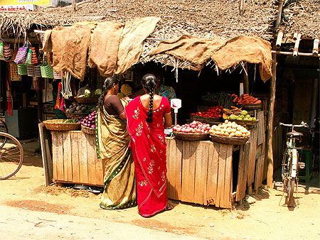 Chez le marchand de fruits Chez le marchand de fruits