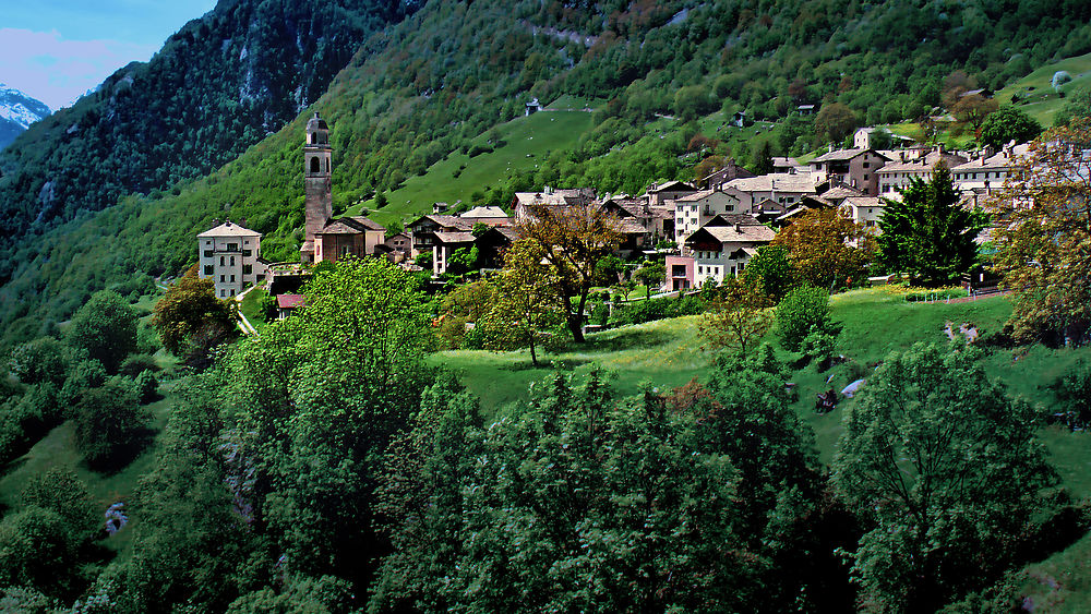 Soglio en Suisse