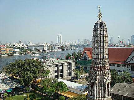 Vue de Bangkok depuis le Wat Arun
