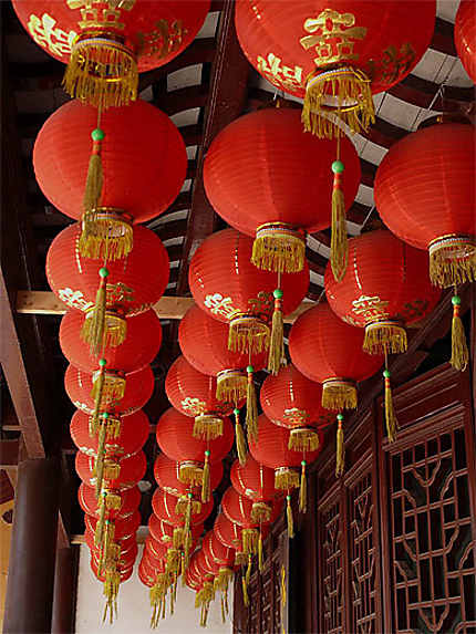 Lanternes chinoises à Zhujiajiao