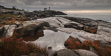 Nubble lighthouse en fin d'après midi 