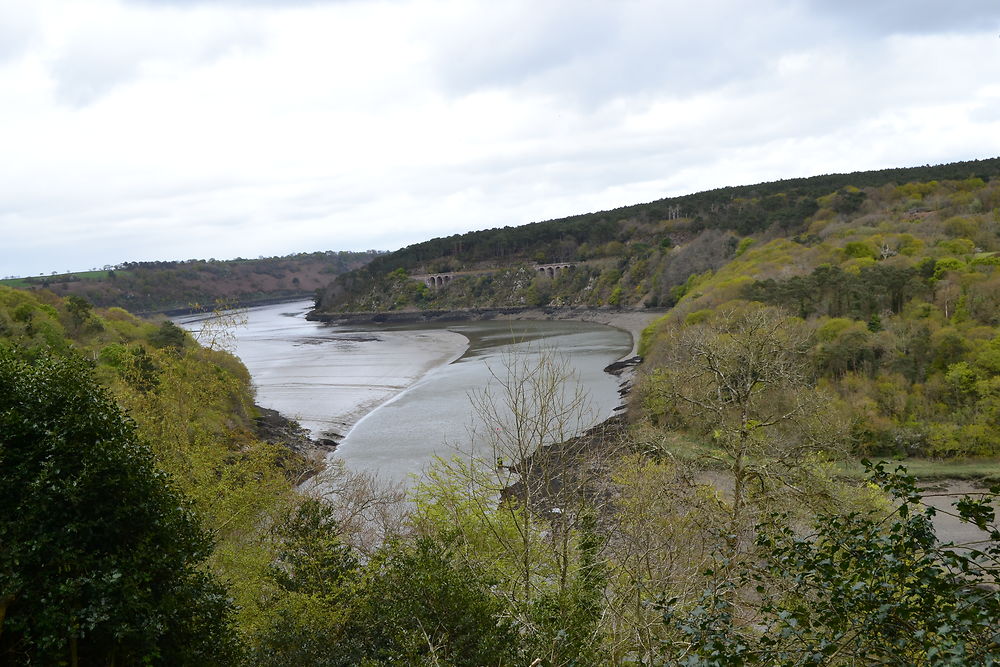 Le Trieux, vue du château de la Roche Jagu