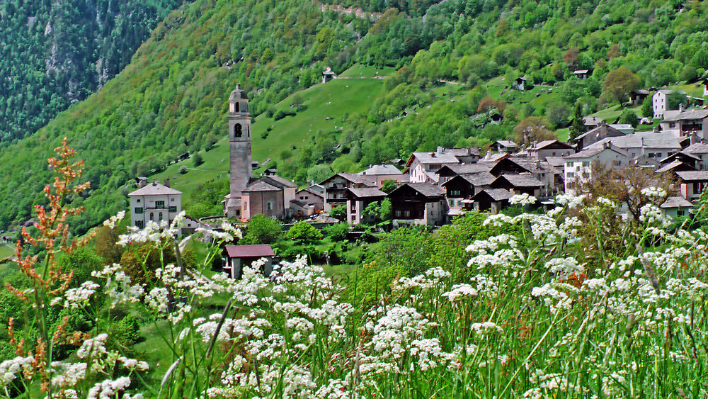 Soglio en Suisse