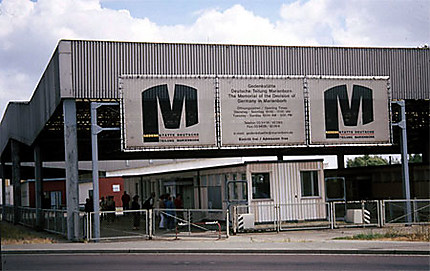 L'entrée de l'ancien poste frontière de Marienborn