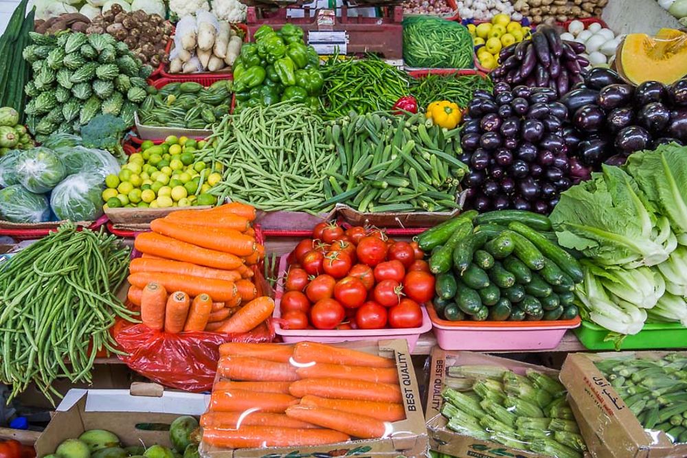 Marché aux fruits et légumes