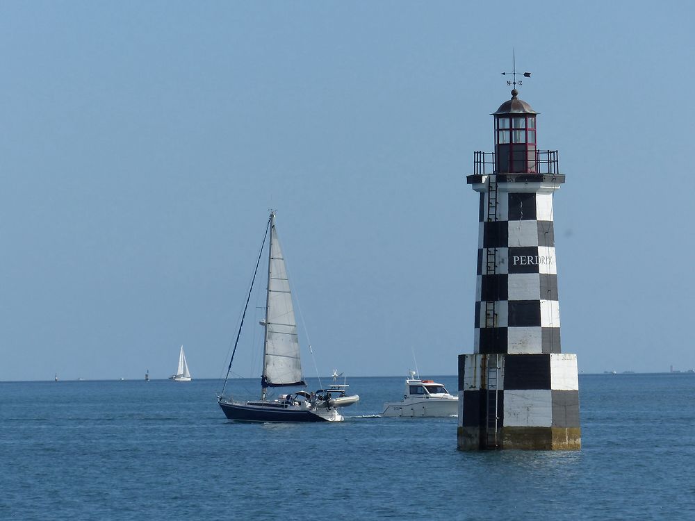 Phare à damiers Loctudy