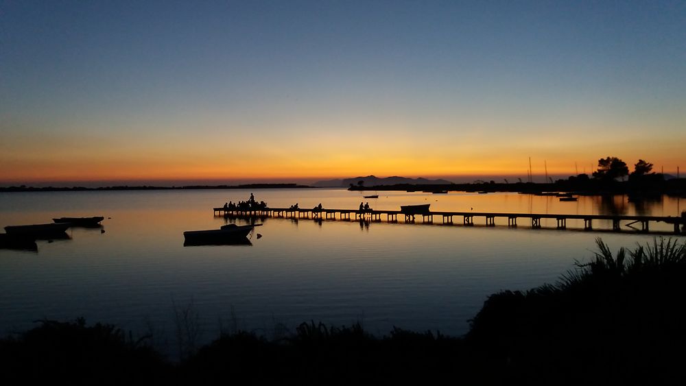 Coucher de soleil de Trapani en Sicile