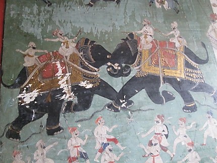 Fresque au Palais de Bundi