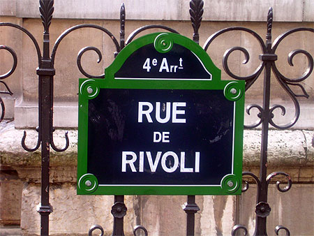 Paris- Rue Rivoli Panneaux 1er arrondissement Paris Routard com