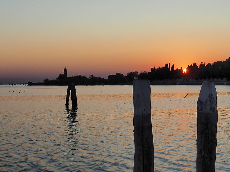 Coucher de soleil à Burano