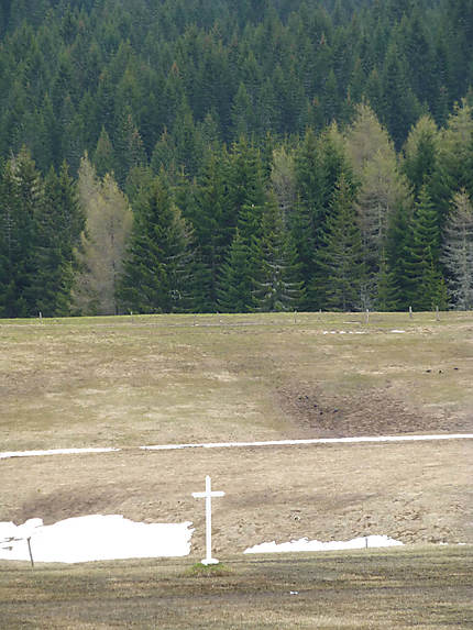 Croix sur le plateau des Glières