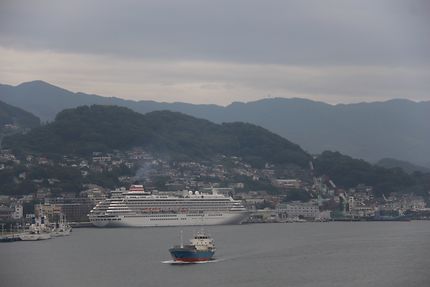 Vue du port de Nagasaki