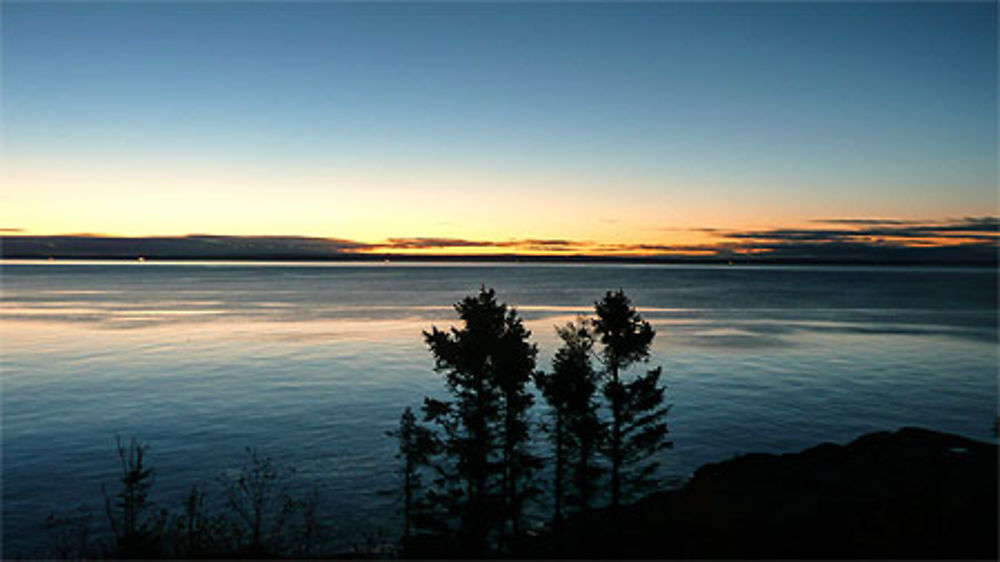 Lever de soleil sur le St Laurent