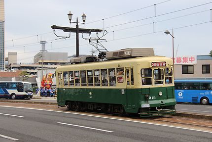 Ancien tramway à Nagasaki