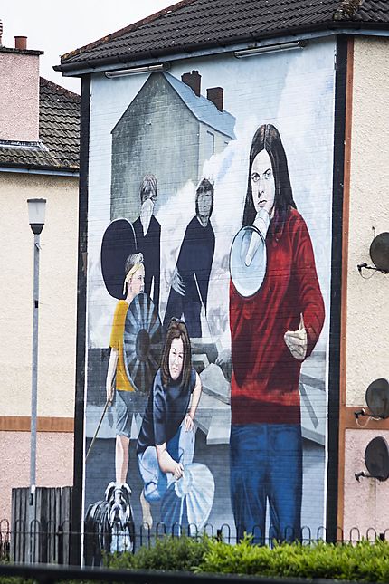 Fresque murale dans le "Bogside"