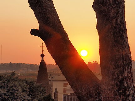 Coucher de soleil à Rome