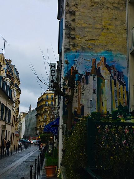 Street art rue du Moulin vert, Paris