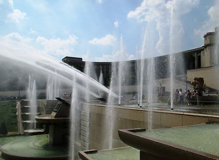 Les canons de la fontaine du Trocadéro