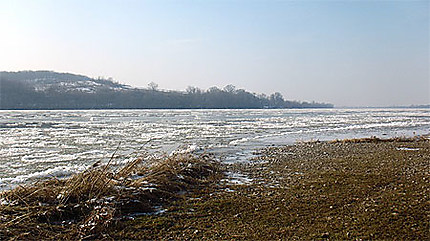 La Loire sous la glace