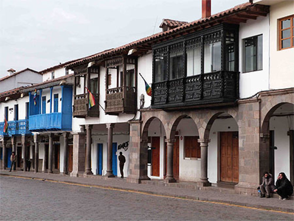 Balcons de bois de Cuzco