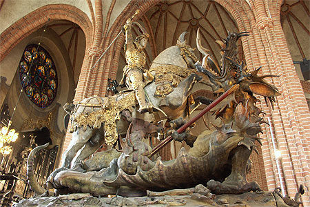 Storkyrkan - St Georges terrassant le dragon