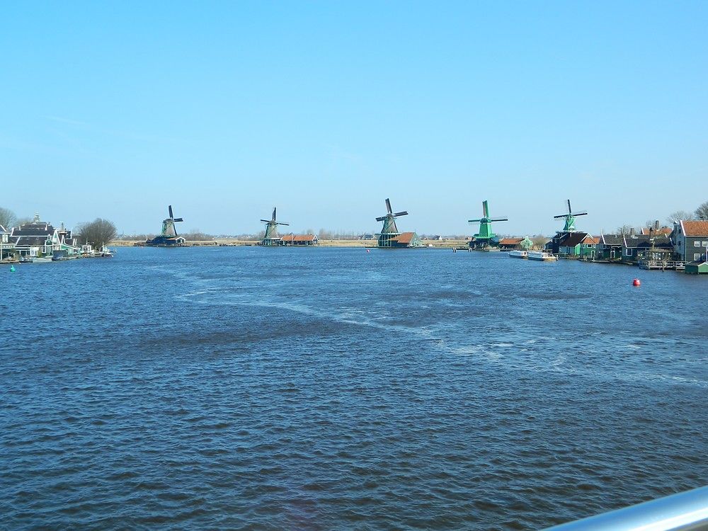 Alignement de moulins à vent-Zaanse Schans