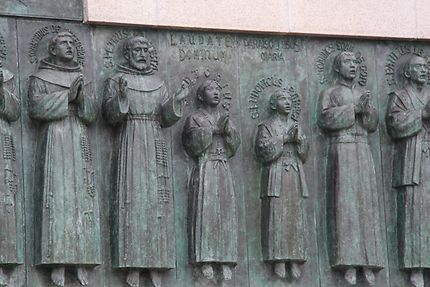 Monument aux 26 martyrs à Nagasaki, détails