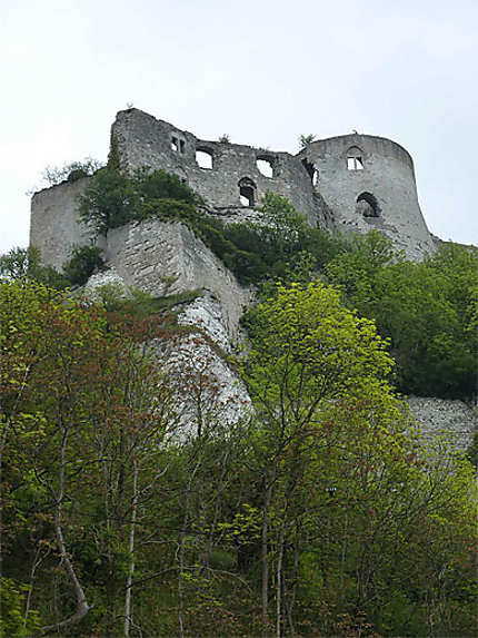 Château Gaillard en contre-plongée