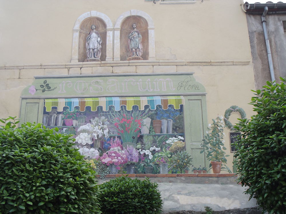 Mur peint place du marché