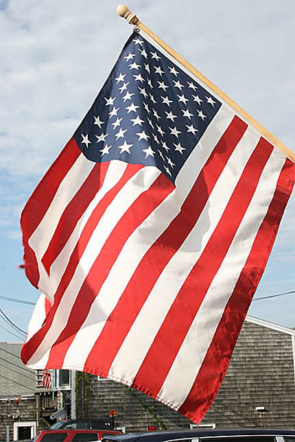 Un drapeau américain à Rockport