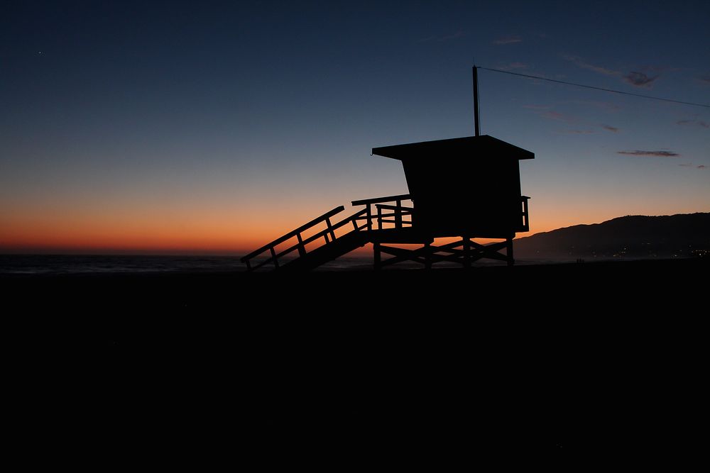 Coucher de soleil à Malibu 