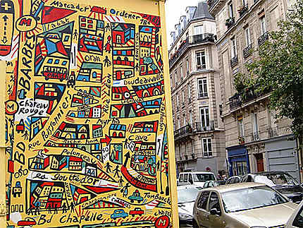 Plan du quartier Africain de Paris
