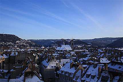 Besançon sous la neige