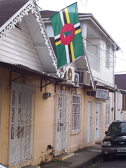Maison et drapeau