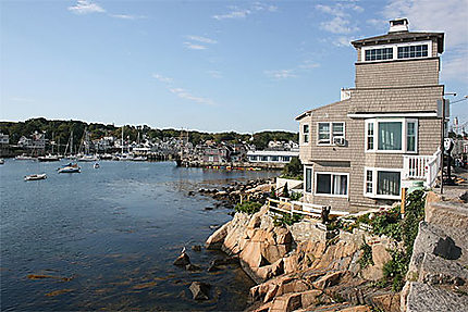 Vue sur le port de Rockport