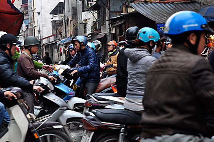 Dans les rues de Hanoï (janvier 2012)