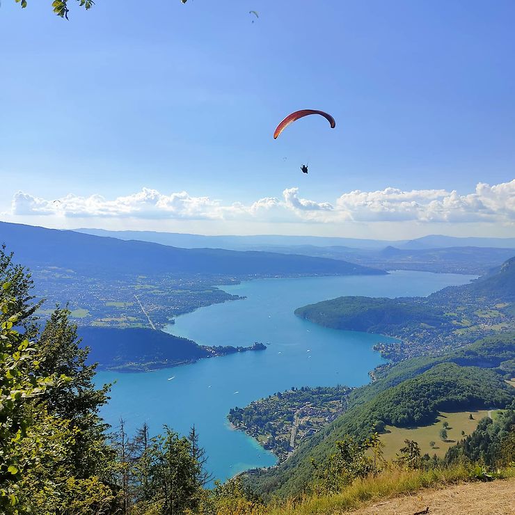 Le lac d'Annecy depuis le col de la Forclaz, Haute-Savoie