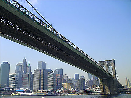 Pont de Brooklyn vu d'en bas