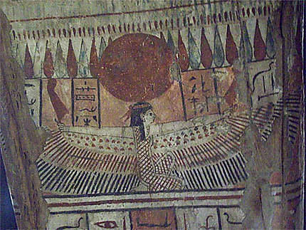 Sarcophage égyptien : détail