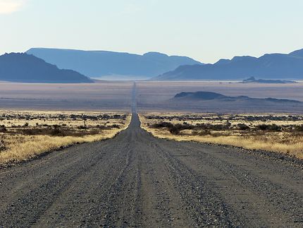 Sur la route du désert du Namib
